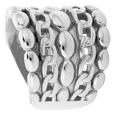 Bague Hellenis en Acier Argenté - Hipanema
