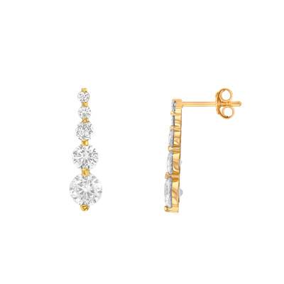 Boucles d'oreilles Or Jaune 375 - Emanessence