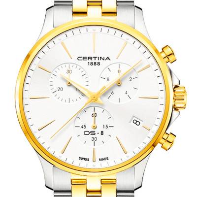 Montre DS-8 Chrono C0454172203100 - Certina