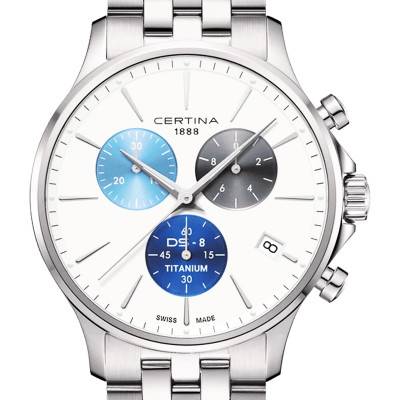 Montre DS-8 Chrono C0454174401100 - Certina