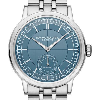 Blue Dial Millesime Small Seconds 39 mm Watch - Raymond Weil