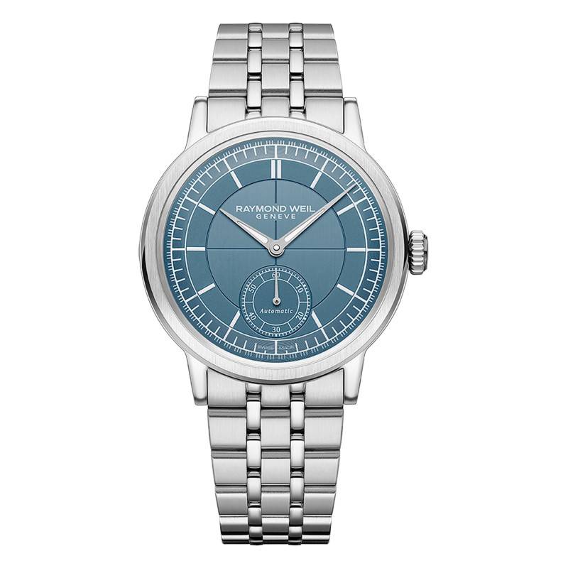 Blue Dial Millesime Small Seconds 39 mm Watch - Raymond Weil