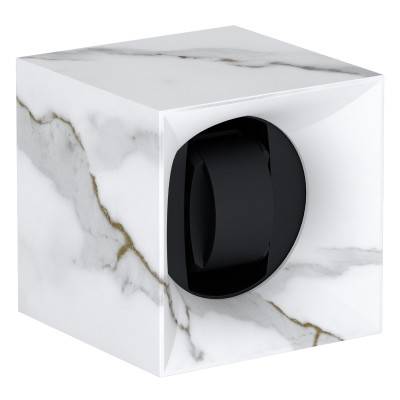 Carrara White Metamorphik Startbox Rotating Watch Winder - SwissKubik