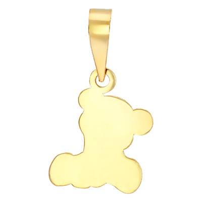 750/1000 Yellow Gold Bear Pendant - Bambins