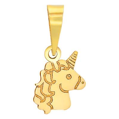 Unicorn Pendant in 375 Yellow Gold - Bambins