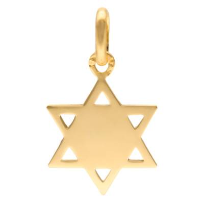 Pendentif Etoile de David Or Jaune 750 "Chadai" - Bambins