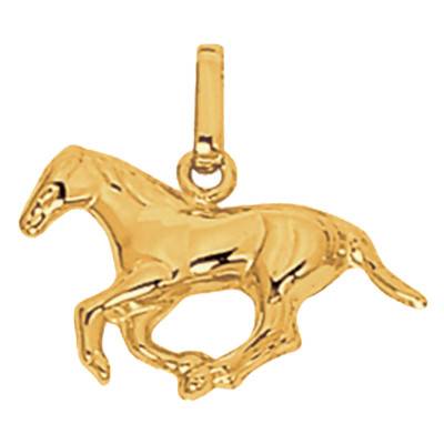 Pendentif Cheval en Or Jaune 750, 19 x 19 mm - Bambins
