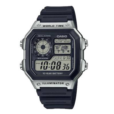 Montre World Map AE-1200WH-1CVEF - Casio Vintage