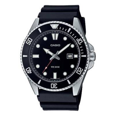 Black Casio Collection Watch MDV-107-1A1VEF - Casio Vintage