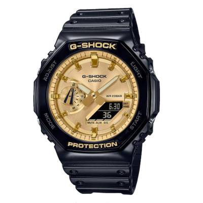 wall clock 2100 Black & Gold GA-2100GB-1AER - Casio G-Shock