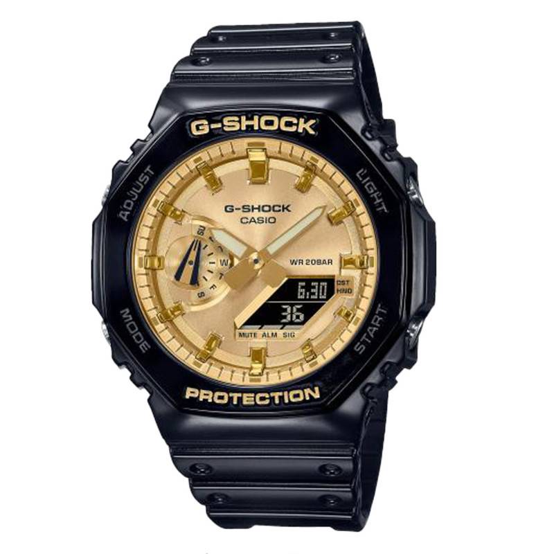 wall clock 2100 Black & Gold GA-2100GB-1AER - Casio G-Shock