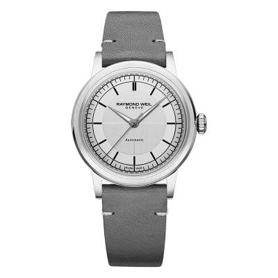 Silver Dial Millesime Central Seconds Watch 35 mm - Raymond Weil