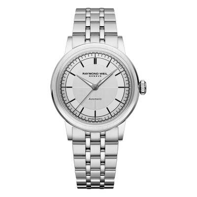 Montre Millesime Automatique Seconde Centrale 35 mm Cadran Gris - Raymond Weil