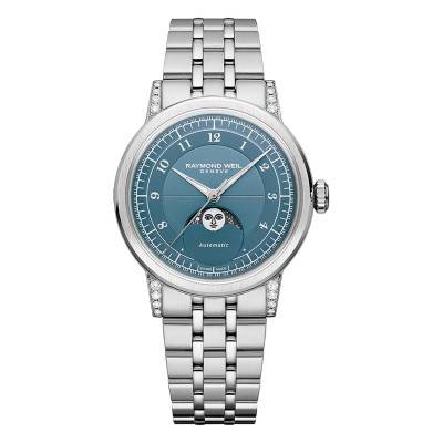 Millesime Moonphase 35 mm Watch - Blue Dial - Raymond Weil
