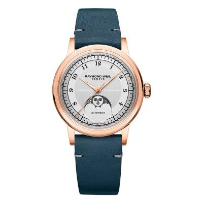 Montre Millesime Automatique Phase de lune 35 mm Cadran Argent - Raymond Weil