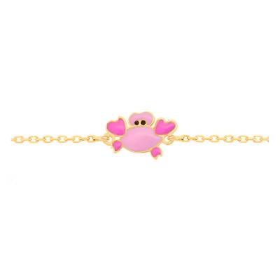 Bracelet Crabe, Or Jaune 375, Longueur 12 cm à 14 cm - Bambins