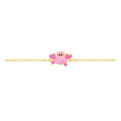 Bracelet Crabe, Or Jaune 375, Longueur 12 cm à 14 cm - Bambins