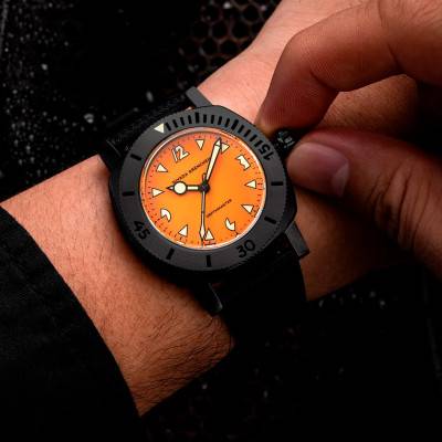 Depthmaster Black Pumpkin Watch 14131A01 - Nivada Grenchen