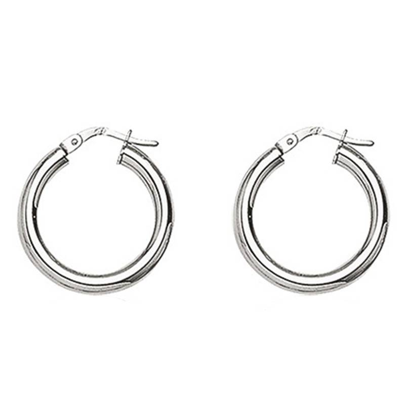 Silver Hoop Earrings, 15 mm to 45 mm Diameter - Emanessence