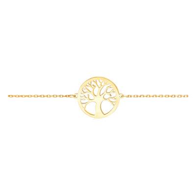 375/1000 Yellow Gold Tree of Life Bracelet, 15 cm to 18 cm Length - Bambins