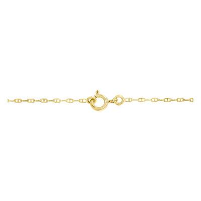 Bracelet Fille Pierre de Naissance Swarovski Or Jaune 375, 18 cm - Bambins
