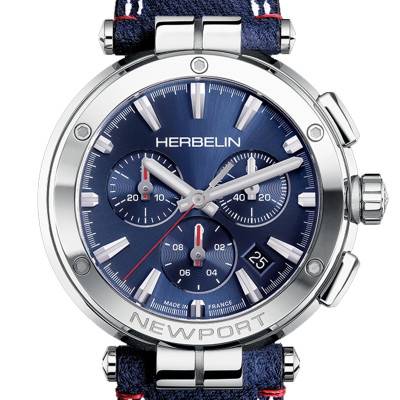 Newport Chrono Watch 37658AP15BL - Herbelin