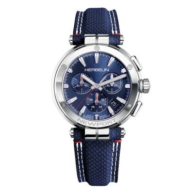 Newport Chrono Watch 37658AP15BL - Herbelin
