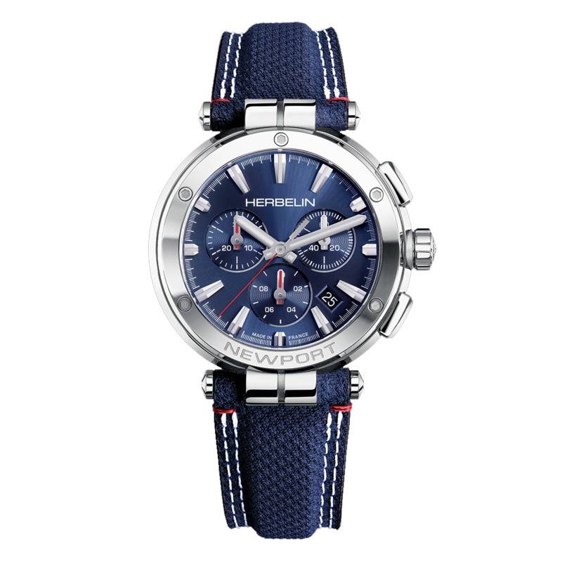 Newport Chrono Watch 37658AP15BL - Herbelin