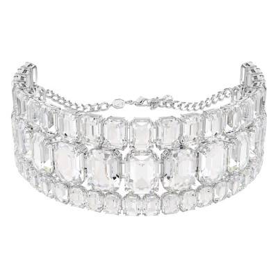 Collier Millenia Métal Rhodié & Cristaux Blancs, Longueur 30 à 38 cm - 5696290 - Swarovski