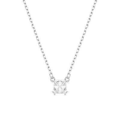 Collier Stilla Attract Métal Rhodié & Cristal Blanc, Longueur 38 à 45 cm - 5701903 - Swarovski