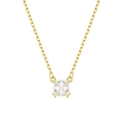 Collier Stilla Attract Métal Doré & Cristal Blanc, Longueur 38 à 45 cm - 5693153 - Swarovski