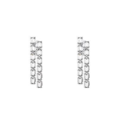 Boucles d'oreilles Millenia en Métal Rhodié & Cristaux Blancs - 5696320 - Swarovski