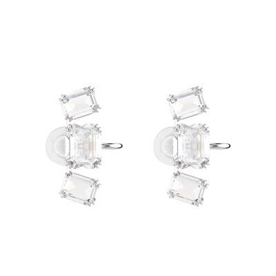 Boucles d'oreilles Millenia, Métal Rhodié & Cristaux Blancs - 5701274 - Swarovski