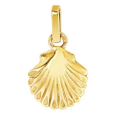 Shell Pendant in Yellow Gold 375 or 750 - Lucas Lucor