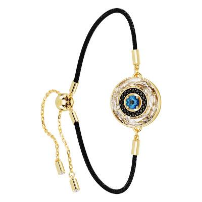 Bracelet Symbolica Métal Doré, Cordon & Cristaux Colorés, Longueur 14,50 à 24 cm - 5692167 - Swarovski