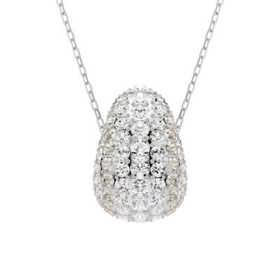 Collier Sublima Métal Rhodié & Cristaux Blancs, Longueur 38 à 45 cm - 5697190 - Swarovski