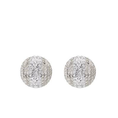 Boucles d'oreilles Sublima Métal Rhodié & Cristaux Blancs - 5699563 - Swarovski