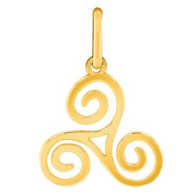 Yellow Gold 375/1000 or 750/1000 Triskel Pendant - Lucas Lucor