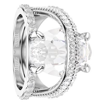 Bague Cocktail Hyperbola Métal Rhodié & Cristaux Blancs - 5698475 - Swarovski
