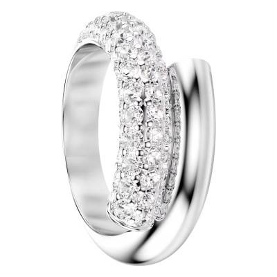 Swarovski Dextera Rhodium-Plated Metal & White Crystals Ring - 5695938 - Swarovski