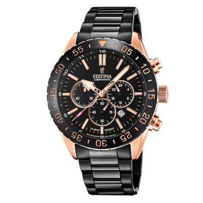 Ceramic Chronograph Watch F20578/1 - Festina