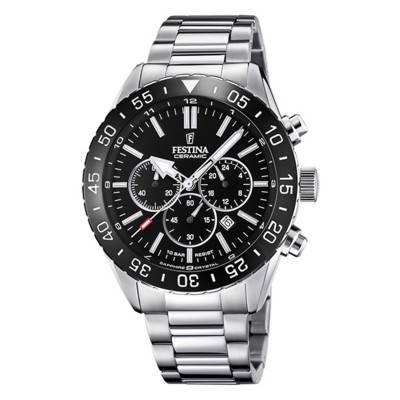 Ceramic Chronograph Watch F20575/3 - Festina