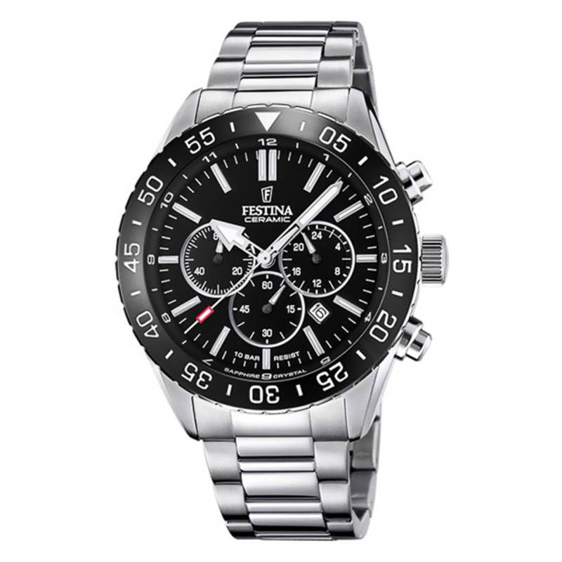 Ceramic Chronograph Watch F20575/3 - Festina