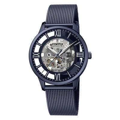 Blue Automatic Skeleton Watch F20574/1 - Festina