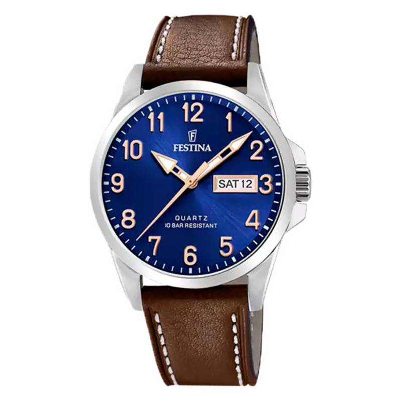 Watch Festina Classics Blue Brown F20358/B - Festina