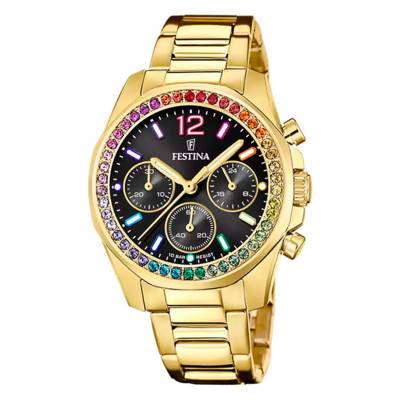 Festina Boyfriend Rainbow Multicolor Black F20609/3 Watch - Festina