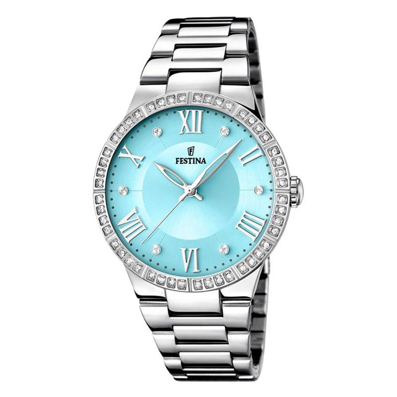 Turquoise Blue Boyfriend Montre F16719/4 - Festina