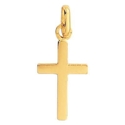 750 Yellow Gold Cross Pendant - Lucas Lucor