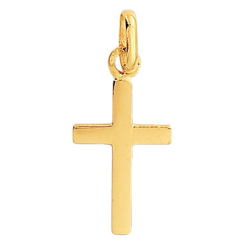 750 Yellow Gold Cross Pendant - Lucas Lucor