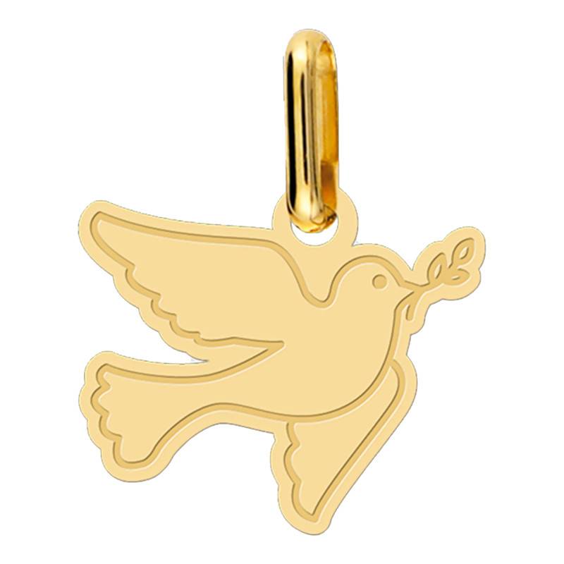 375/1000 Yellow Gold Dove Pendant - Lucas Lucor